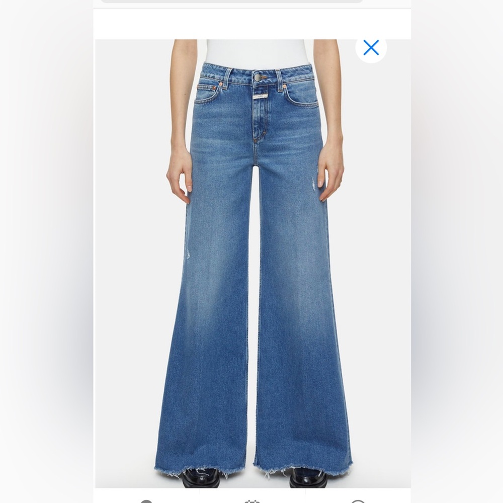 CLOSED brand Glow-Up organic cotton wide leg jeans size 28